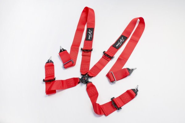 画像3: 4点　レーシングハーネス RED (3)