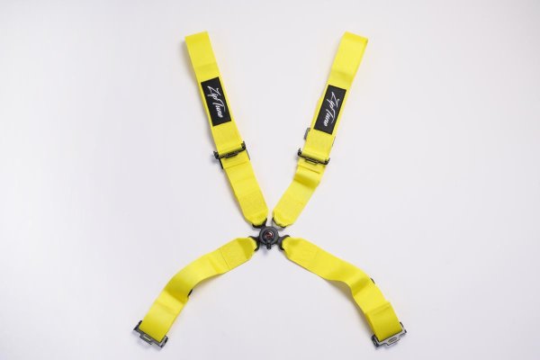 画像2: 4点　レーシングハーネス YELLOW (2)