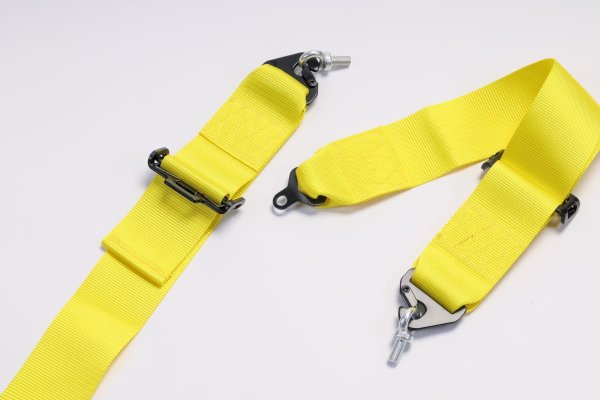 画像8: 4点　レーシングハーネス YELLOW (8)