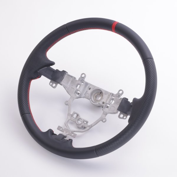 画像1: ステアリング   レザー調 (1)