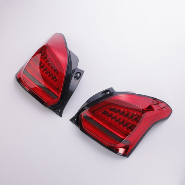 画像1: レッド LEDテールランプ 流れるウィンカー搭載 (1)